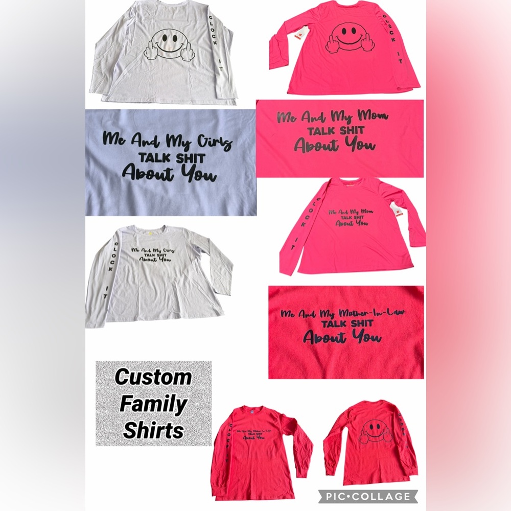 Family Customized T-shirts/Long sleeves - N.D Creations-Personalized & All Sizes